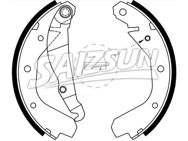 Brake Shoe Set:160 674