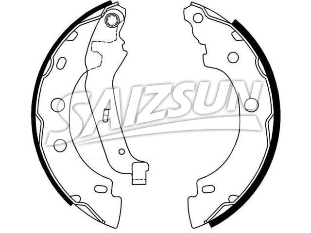 Brake Shoe Set:77 01 207 555