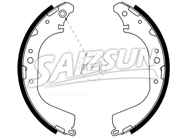 刹车蹄片 Brake Shoe Set:04495-35110