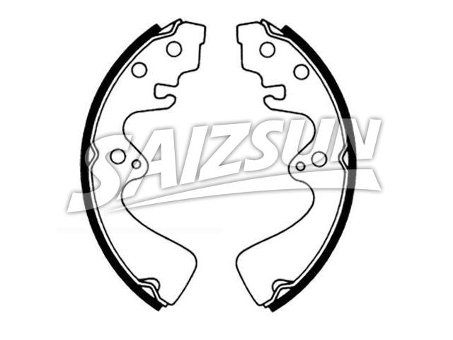 刹车蹄片 Brake Shoe Set:FA01-26-38Z