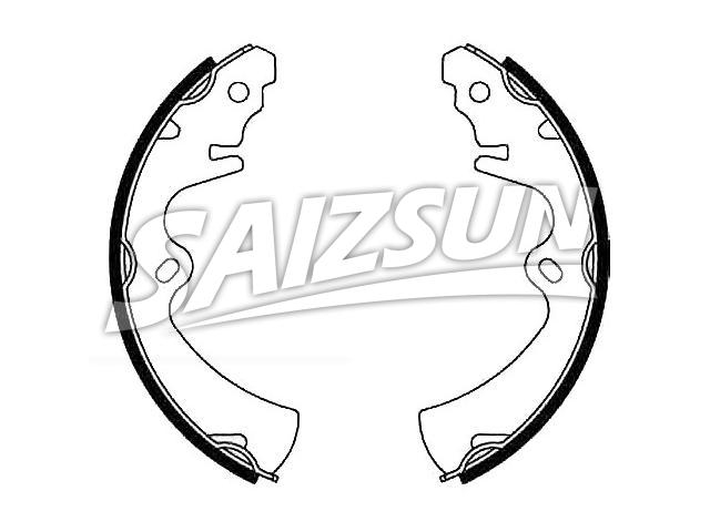 刹车蹄片 Brake Shoe Set:BB62-26-310