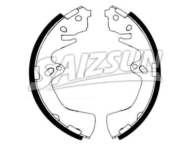 刹车蹄片 Brake Shoe Set:H703-26-310