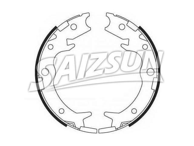 Zapata de freno Brake Shoe Set:43154-SX0-003