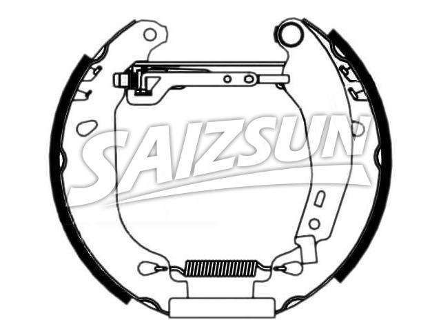 Brake Shoe Set Brake Shoe Set:77 01 205 098