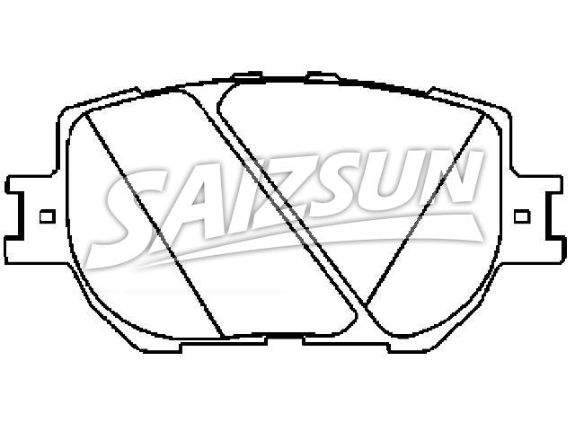 тормозная кладка Brake Pad Set:04465-30480
