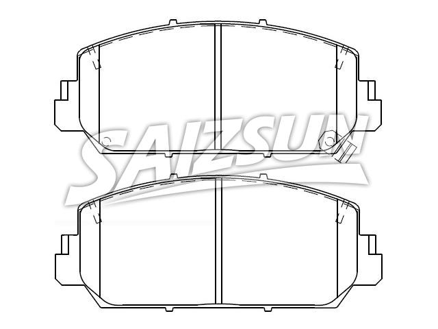 тормозная кладка Brake Pad Set:45022-T3R-A01