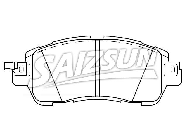 тормозная кладка Brake Pad Set:04465-WB001