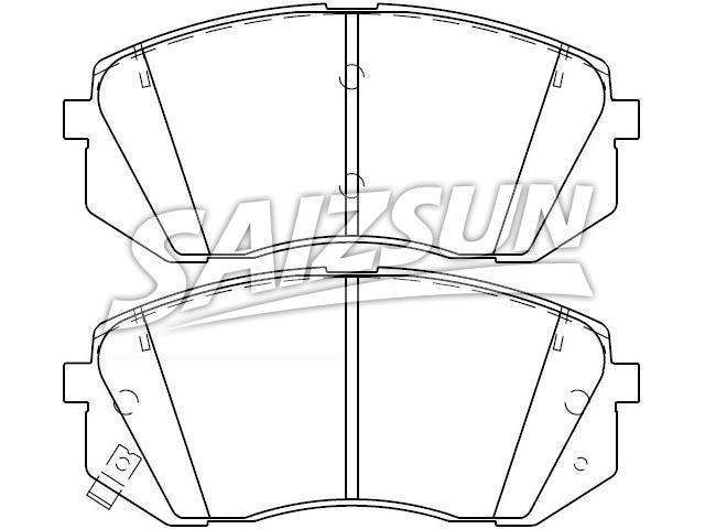 тормозная кладка Brake Pad Set:58101-D4A20