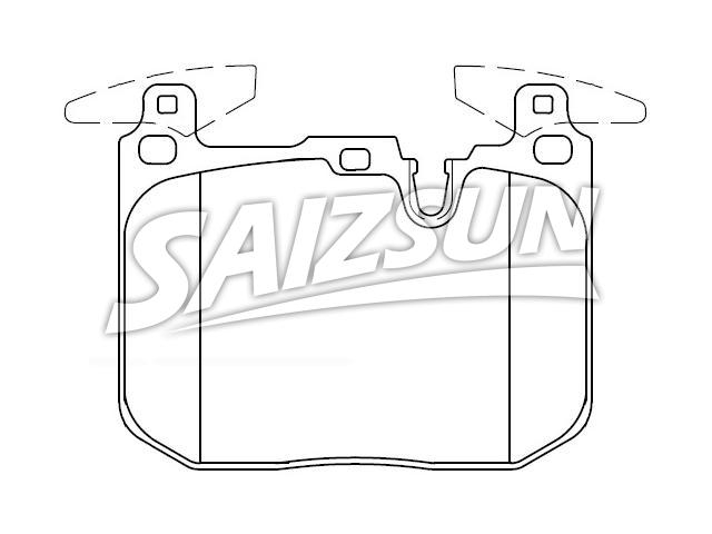 тормозная кладка Brake Pad Set:34 11 6 878 876