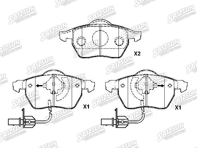 Pastillas de freno Brake Pad Set:4B0 698 151 E