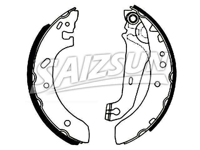 Brake Shoe Set:B2010640500