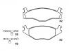 Plaquettes de frein Brake Pad Set:191 698 151 B