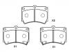 Plaquettes de frein Brake Pad Set:B4Y6-33-23A