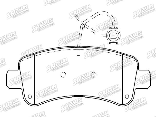 Plaquettes de frein Brake Pad Set:68289463AA