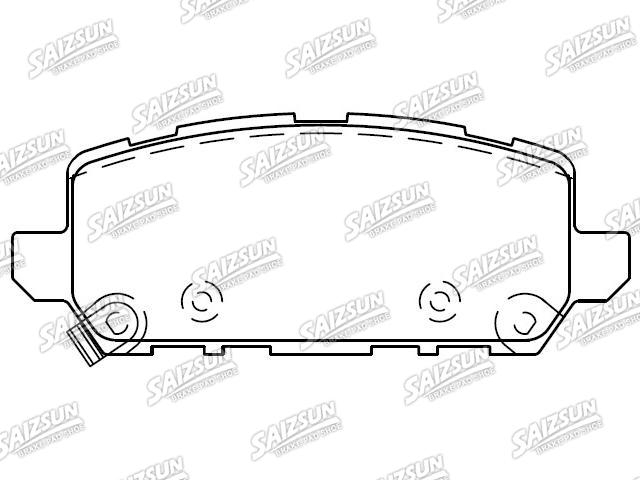 Plaquettes de frein Brake Pad Set:43022-T7J-H01
