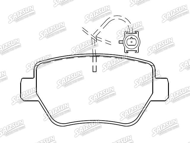 Plaquettes de frein Brake Pad Set:980156042