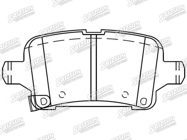 Plaquettes de frein Brake Pad Set:39021615