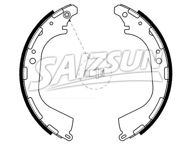 Brake Shoe Set Brake Shoe Set:44060-37G25