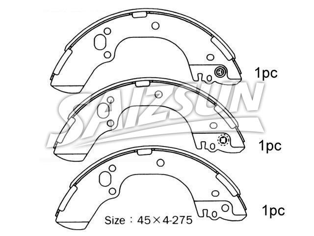 Brake Shoe Set Brake Shoe Set:NN4043