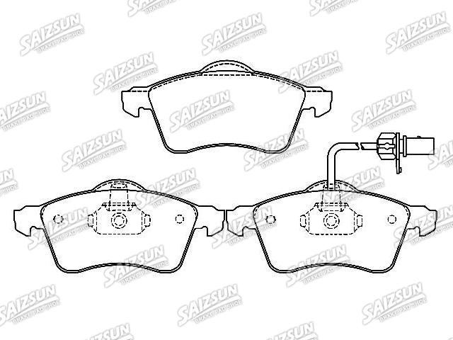 тормозная кладка Brake Pad Set:7D0 698 151 F