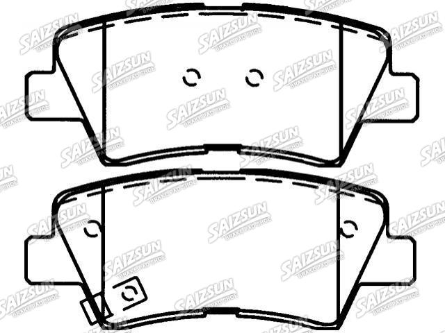 тормозная кладка Brake Pad Set:58302-3LA20
