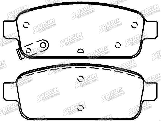 тормозная кладка Brake Pad Set:13319294