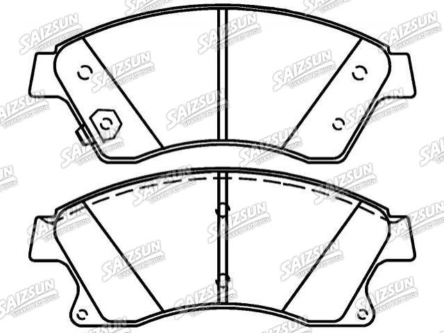 тормозная кладка Brake Pad Set:13356286