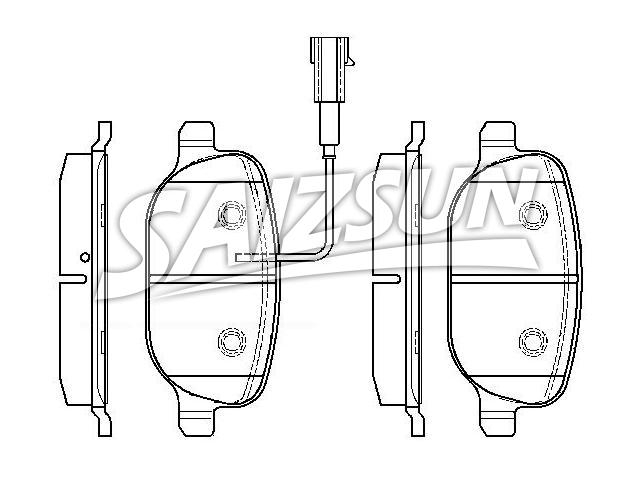 тормозная кладка Brake Pad Set:77365542