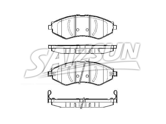 тормозная кладка Brake Pad Set:96405129