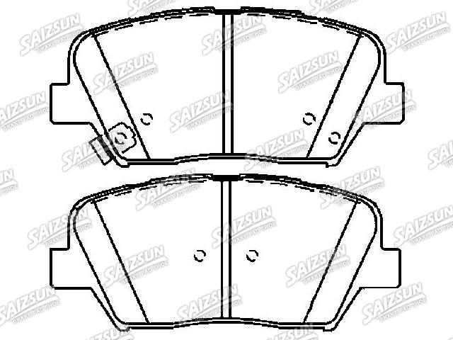 тормозная кладка Brake Pad Set:58101-4ZA00