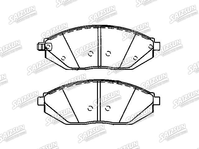 тормозная кладка Brake Pad Set:96682858