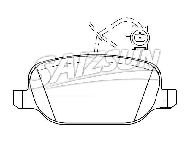 тормозная кладка Brake Pad Set:68240540AA