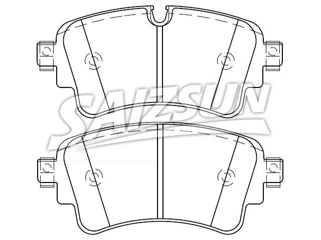 Plaquettes de frein Brake Pad Set:8W0 698 451 G