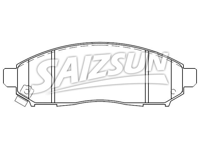 Plaquettes de frein Brake Pad Set:D1060-ZP00C