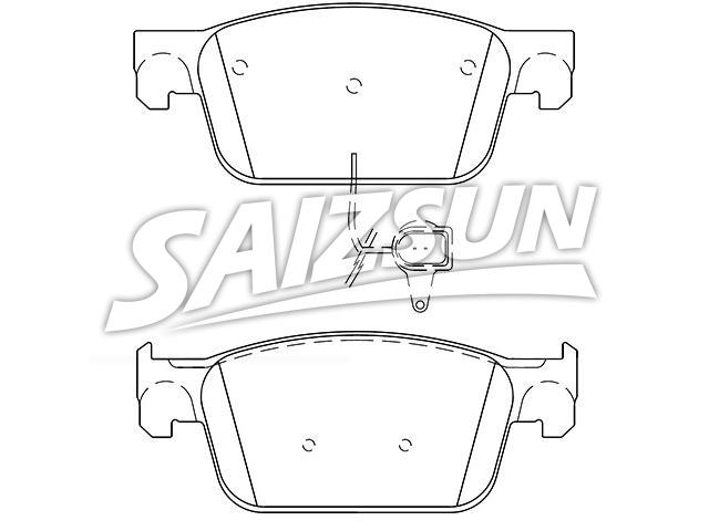 Plaquettes de frein Brake Pad Set:8W0 698 151 Q