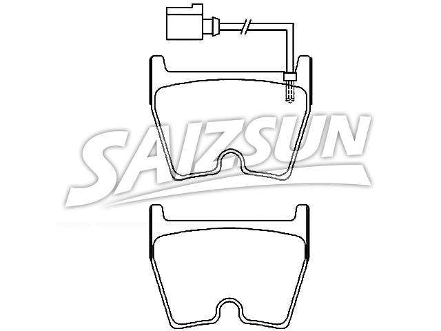 刹车片 Brake Pad Set:8V0 698 151 H