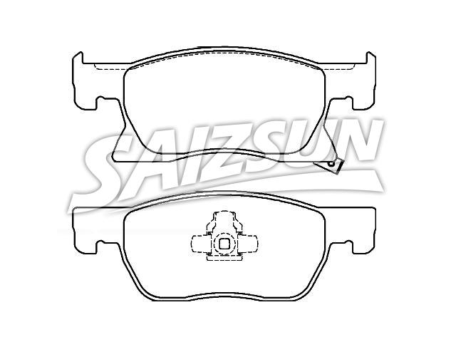 刹车片 Brake Pad Set:13478300