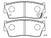 Plaquettes de frein Brake Pad Set:55200-60810