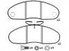 Plaquettes de frein Brake Pad Set:631 420 02 20