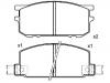 Plaquettes de frein Brake Pad Set:72519-1110