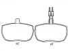 Plaquettes de frein Brake Pad Set:7 663 711