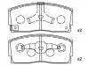 Plaquettes de frein Brake Pad Set:04491-87101