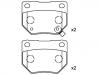 Plaquettes de frein Brake Pad Set:44060-04U86