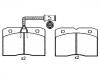 Plaquettes de frein Brake Pad Set:9 940 082