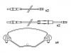 Plaquettes de frein Brake Pad Set:4252.15