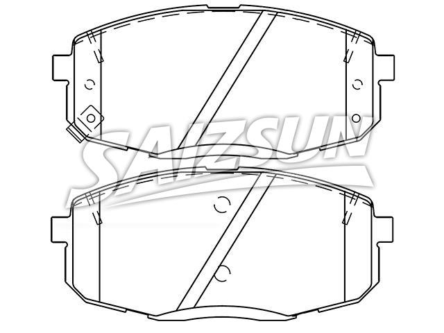 тормозная кладка Brake Pad Set:58101-M0A00