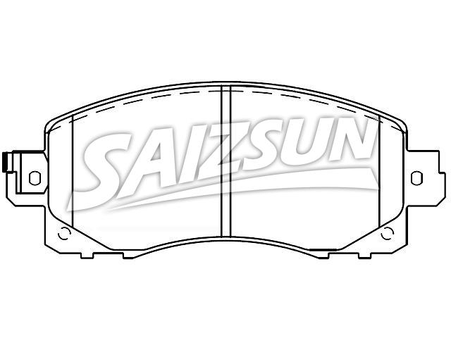 тормозная кладка Brake Pad Set:26296-FL030