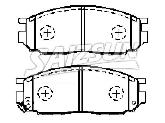 тормозная кладка Brake Pad Set:CV80961201