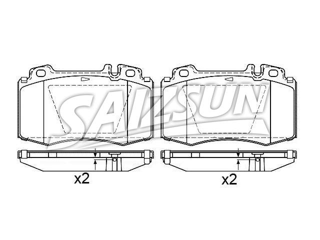 Brake Pad Set:003 420 42 20