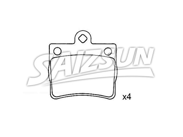 Brake Pad Set:002 420 51 20